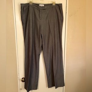 Calvin Klein Size 16 Gray Trousers